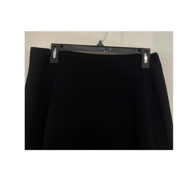 Kate Spade Skirt The Rules Black A-Line Skirt Elastic Waist Side Zip Size 12 - Picture 7 of 7